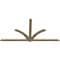 Ekena Millwork Redmond Rough Sawn Timber Gable Bracket, Douglas Fir, 96"W x 48"H x 2"D x 4"F, 12/12 Pitch GBW096X48X0204RED00RDF - alternate 2